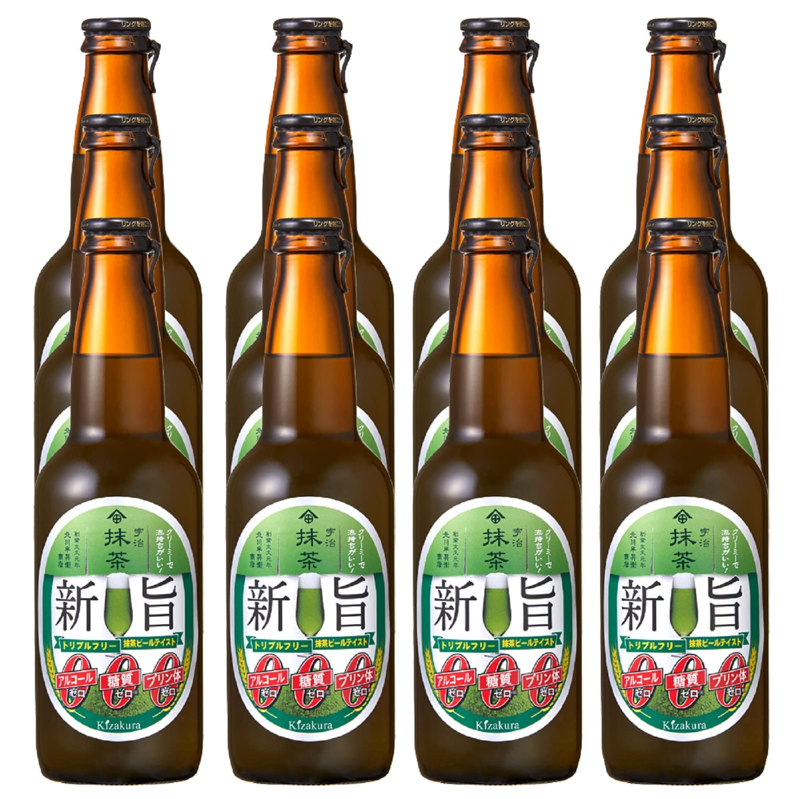 Amazon.co.jp: 黄桜 新旨ゼロ 抹茶ビールテイスト トリプルフリー